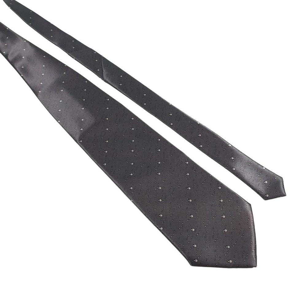 Fuliwang Men Necktie Accessory Silver White Shiny Office Work Casual Dad Gift